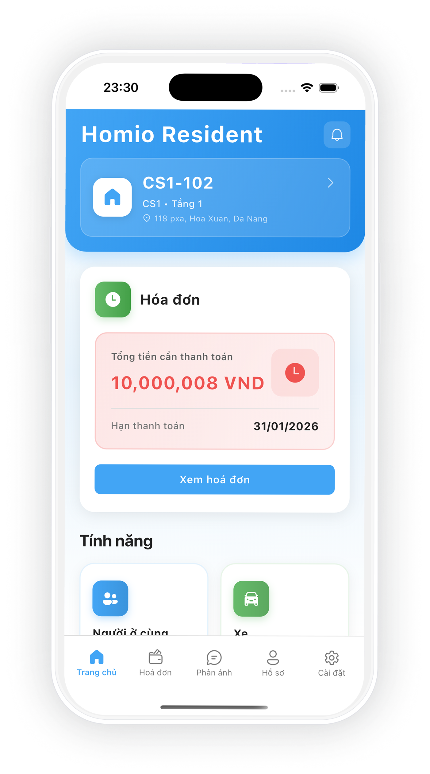 Homio Resident App